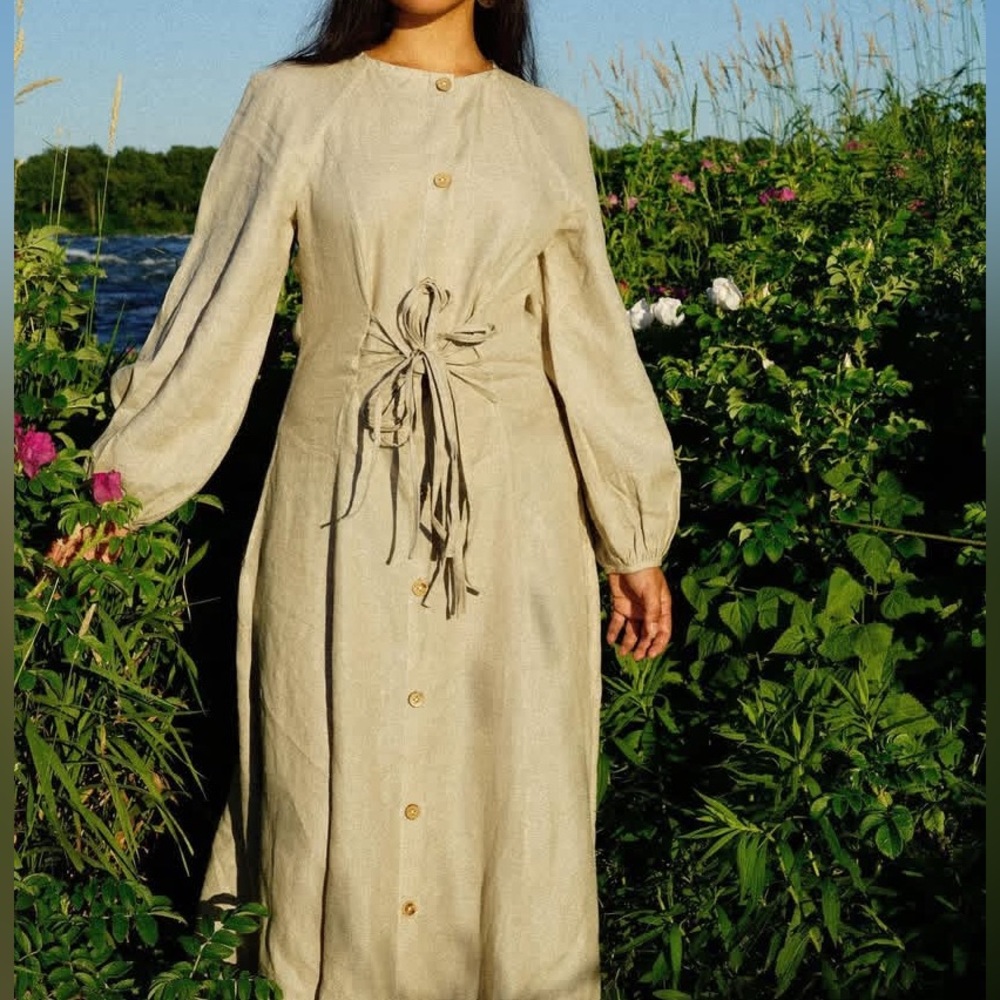 100% Linen Midi/Maxi Dress NWT / ethical fashion brand